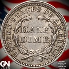 1858 Seated Liberty Half Dime A8405
