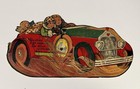 Mechanical Vintage Valentine Card Couple In Car Racing With Cupid