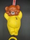 Vintage 1981 Fisher Price Yellow Honey Teddy Bear Music Box Crib Toy Pull String