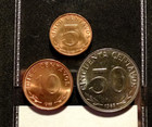 Bolivia-1965 Ad-3 Coin Bu Set-5 10 50 Centavos-patosi Mtns alpaca-km 187-190 Hsk