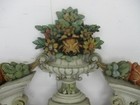 Carved Wooden Pediment Over Door Architectural Antique Impressive 19thc Angel 