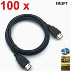 Lot 100 X High Speed Hdmi 2 0 Cable 4k 60hz Uhd 2160p Hdtv 1080p 1m 3 3ft