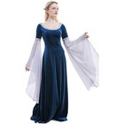 Medieval Renaissance Costume Dress Handmade Historical Rretro Dress Velvet Go   