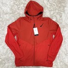 Nike Running Aerogami Rain Jacket Men s Medium  275 00 Fz9039 696 Crimson Red