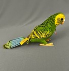 Vintage Steiff Hansi Plush Parakeet 2531 13 Button Ribbon Name Tag Germany