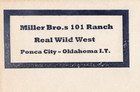 Rare 1900s Miller Bros 101 Ranch Indian Territory I t  Envelope - Ponca City