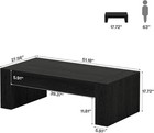51-inch Modern Coffee Table Rectangular Accent Center Tea Table For Living Room
