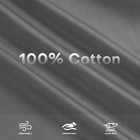 100  Cotton Floor Futon Mattress Cover With Zipper Twin Size Dark Grey