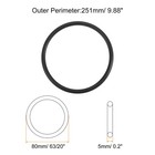 5pcs Sewing Machine Motor Stretch Belt 251mm 10  Perimeter 5mm Belt Thick