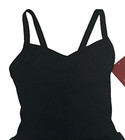 Capezio Sweetheart Camisole Dress Skirt Leotard Bodysuit Black New Girl Int 5 6