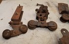 6 Barn Door Rollers   Hangers Collectible Industrial Farm Steampunk Repurpose 