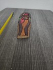Hand Carved Wood Tribal Mask 9  Painted African Style Folk Art Wall Decor