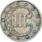   1509142  United States  3 Cents  Union Shield  1851  Philadelphia  Silver  Vf 