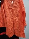 Women s Orange Eye Lit Top Size M Long Sleeve