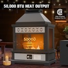Eagle Peak 50 000 Btu Outdoor Propane Fireplace With Adjustable Flame