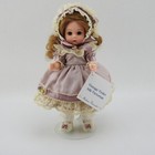Vintage Madame Alexander 8  Doll  30405 Violet Silk Victorian Box Tag Metal Stan