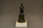 Antique Napoleon Bonaparte Bronze Figure Statue French Empire Marble Base