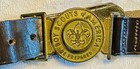 1967 Boy Scout World Jamboree Official Leather Belt Be Prepared Brass Buckle
