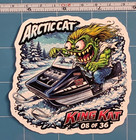 1971 Arctic Cat King Kat 800 Vinyl Sticker 9x9cm Monsters On Machines Decal 8-36