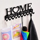 Metal Balcony Wall-mounted Rack Key Organizer Bathroom Rangement Hooks