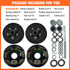Electric Trailer Self Adjusting Brake 5-5  Hub Drum Kit For 3500 Lb Axle