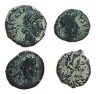 Lot Of 4 Genuine Ancient Roman Ae4 Coins Free Shipping Small Size Scarce Reverse