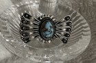 925 Sterling Silver Vintage Navajo Turquoise Brooch pin