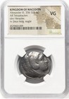 Lifetime Issue Tetradrachm Alexander The Great Iii 336-323 Bc Silver Macedon Ngc