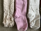 Lot Of 10 Girls Cotton Tights Pink White Black Grey Blue  Size 18-36   4-6
