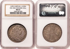 Great Britain 1698 William Iii Silver 1 2 Crown Ngc Ms-63 Ex cheshire Collection