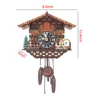 Wall Clock Vintage Antique Wooden Hanging Clock Home Living Room Decor