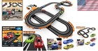 Dual Racing Slot Car Track Set With 4 Cars - Battery electric Fun For Kids