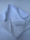 Chanel Dust Bag White Perforated Zipper
