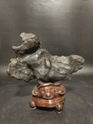  10803 old Natural Chinese Suiseki Bonsai Lingbi Stone-maked-chinese Art Stone