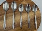 Sears Roebuck Wood Dale Flatware Lot 5 Sunflower Floral 2 Tbsp 3 Tsp Stainless