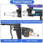     hand Held Portable Media Spot Sand Blaster Gun Air Gravity Feed Rust Remover