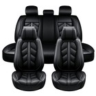 For Toyota Car Seat Cover Full Set 5-seats Leather Front Rear Protector Cushion