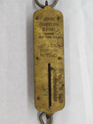 Vtg John Chatillon  sons Brass Spring Balance 25lb Hanging Scale New York Usa