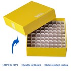 Cryoking 81 100-well 2 Inch Cardboard Freezer Box For Lab  5  bag  20 Bags case