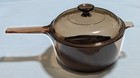 Vintage Pyrex Corning Vision Amber 2 5l Saucepan With Lid   Teflon Base