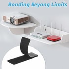 Art3d 16 Sets Hook And Loop Tape Sticky Back 1 In x 4 4 In  X 1 In   Black 