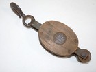 Vintage Uw Wood Pulley No  4 Single Block   Tackle B181p