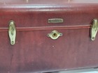 Vintage Samsonite Shwayder Bros Brown Train Case Vanity Luggage With Mirror Usa