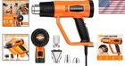1800w Heavy Duty Heat Gun Kit With Dual Temp Settings   Overheat Protection