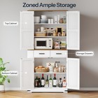 Kitchen Pantry Cabinet 34 6   l X 15 7   w X 70 9   h Storage Cabinet Pantry Cabinet