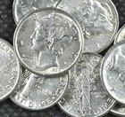     Estate Mercury Silver Dime Unc   Ms Bu     Old 90  Silver Rare  1     