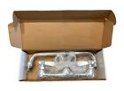 12  Swing Spout With 8  Center Wall Mount Commercial Compartment Sink Faucet