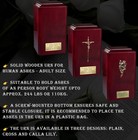 Modern Cremation Casket Funeral Ashes Urn For Adult- High Gloss Cherry