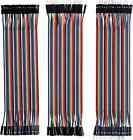 120pcs 20cm Multicolored Dupont Wire 3-40pin M-f M-m F-f Jumper Breadboard Cable