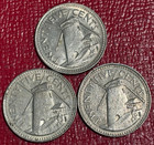 High Grade 1973 1980 1981 Barbados 25 Cents Coin-jun414